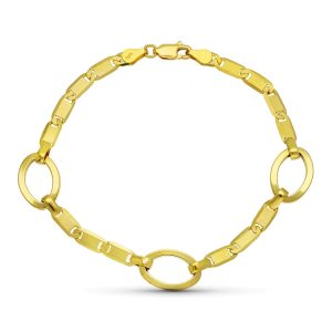 18K PULSERA ORO AMARILLO ESLABONES