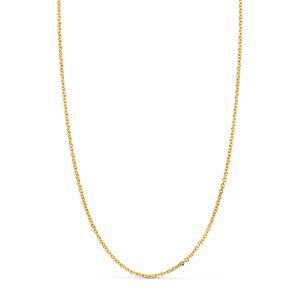 18K CADENA ORO AMARILLO MACIZA FORZADA ESLABON TALLADO. ANCHO: 1,2 MM LARGO: 60CM