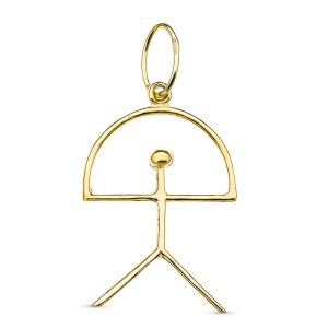 18K COLGANTE ORO AMARILLO INDALO. 30X20 MM