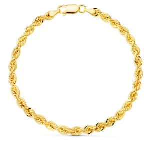 18K PULSERA ORO AMARILLO CORDON SALOMONICO. ANCHO 4.3 MM LARGO 20CM