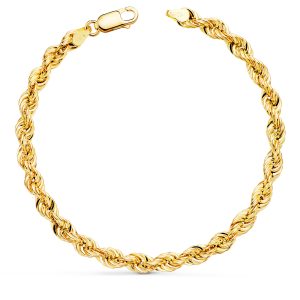 18K PULSERA ORO AMARILLO CORDON SALOMONICO. ANCHO 5,5 MM LARGO 21CM