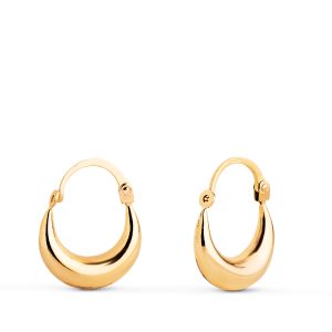 18K PENDIENTES ORO AMARILLO MORCILLA HUECOS. MEDIDA: 17X13MM CIERRE GANCHO. GROSOR: 4 MM