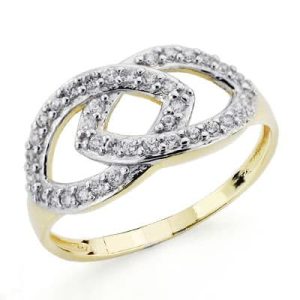 18K SORTIJA ORO BICOLOR CON CIRCONITAS. ANCHO: 9,5 MM