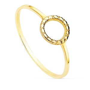 18K SORTIJA ORO AMARILLO LISA MOTIVO REDONDO 7.5 MM