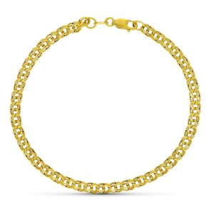 18K PULSERA ORO AMARILLO HUNGARA HUECA